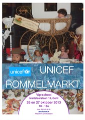Rommelmarkt, Unicef, VIP-school,Gent